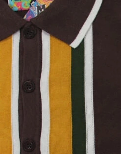 Screamin Jay 1960s Mod Stripe Polo 17 Screamin Jay 1960s Mod Stripe Polo -KDX Clothing Store madcap england screamin jay polo brown 1 36155.1661269839
