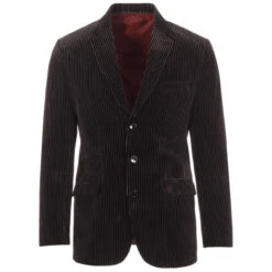 Serge Mod Velvet Pinstripe Blazer -KDX Clothing Store madcap england serge velvet pinstripe blazer 4 89704.1661263943