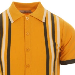 Shockwave Mod Stripe Knit Polo (CG) -KDX Clothing Store madcap england shockwave polo top amber 2 55148.1661264929 1