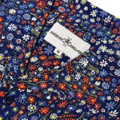 Rock-a-Hula Retro Rayon Ditsy Floral SS Hawaiian Shirt Blue -KDX Clothing Store madcap england short sleeve floral rayon hawaiian shirt blue mc1076 5 26820.1699435386