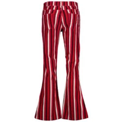 Spectrum Stripe Retro Cord Flares B -KDX Clothing Store madcap england spectrum stripe flares red 1 62338.1671462546