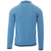 Marriott Suede Men's Mod Polo Cardigan - Blue -KDX Clothing Store madcap england suede marriott button through polo top blue 2 34082.1661265237 1