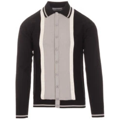 Marriott Suede Men's Mod Polo Cardigan - Zinfandel -KDX Clothing Store madcap england suede marriott polo black 3 13185.1661264099 2