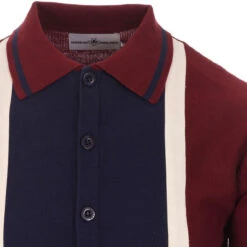 Marriott Suede Men's Mod Polo Cardigan - Zinfandel -KDX Clothing Store madcap england suede marriott polo zinfandel 2 17443.1661264087 2