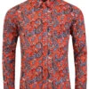 Tabla Paisley Retro 60s Mod Shirt -KDX Clothing Store madcap england tabla paisley shirt red 3 96741.1661270590
