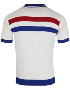 Terry Retro Mod Rib Stripe Polo WW -KDX Clothing Store madcap england terry ribbed polo white 1 31708.1661269001 4