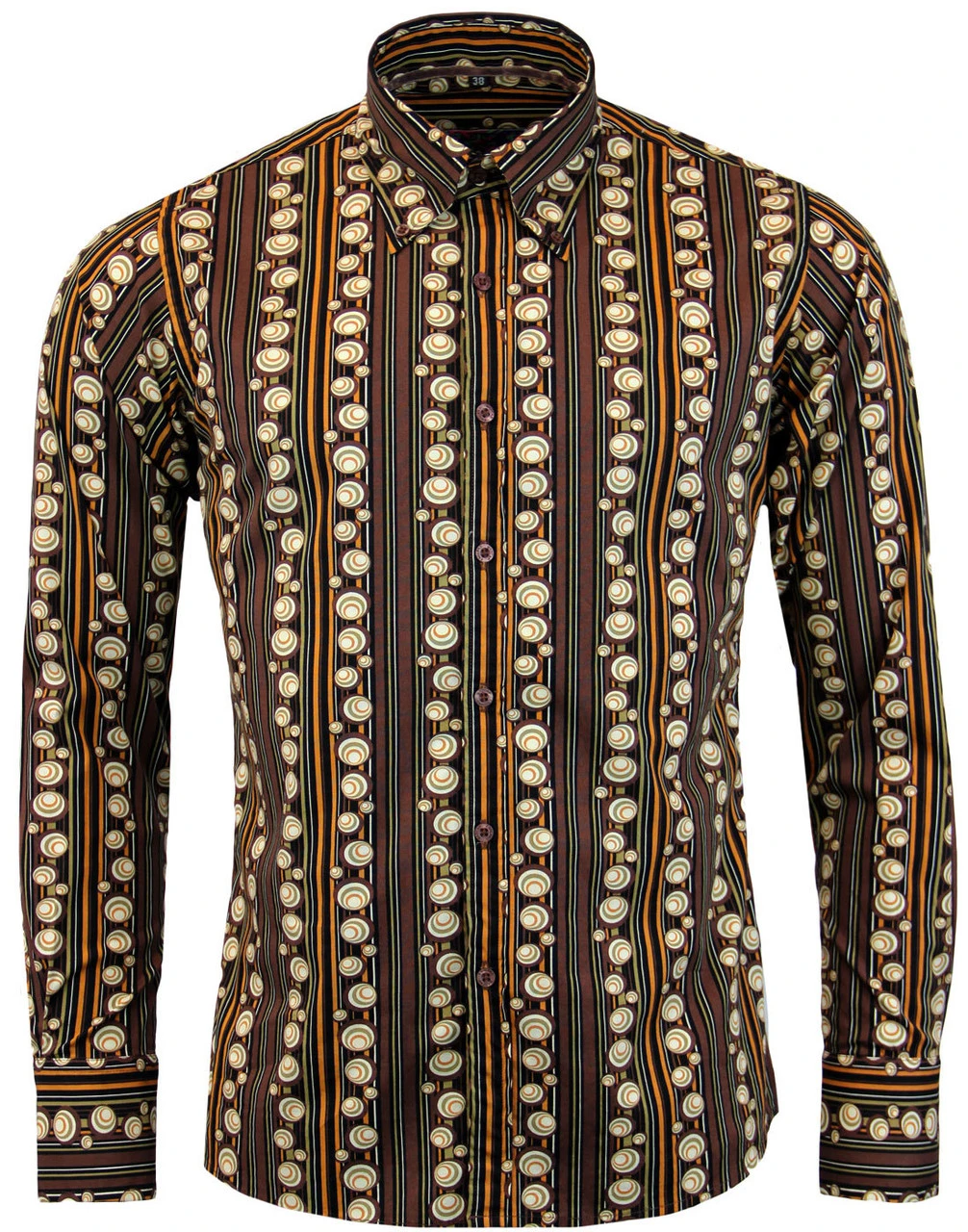 Trip 70s Stripe Men's Retro Shirt 4 Trip 70s Stripe Men's Retro Shirt - Image 2
