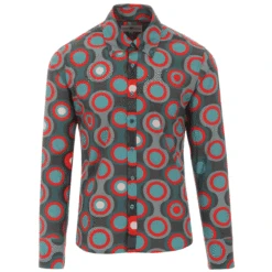 Trip Psych-Out Circle Mod Shirt B/M -KDX Clothing Store madcap england trip circles shirt green 1 70919.1661265479 2
