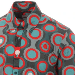 Trip Circles 1960s Mod Target Shirt -KDX Clothing Store madcap england trip circles shirt green 3 74555.1661265482 3