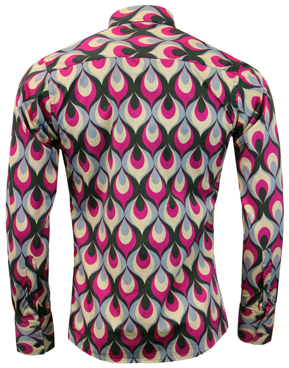 Trip Flames Retro Mod Op Art Shirt 5 Trip Flames Retro Mod Op Art Shirt - Image 3