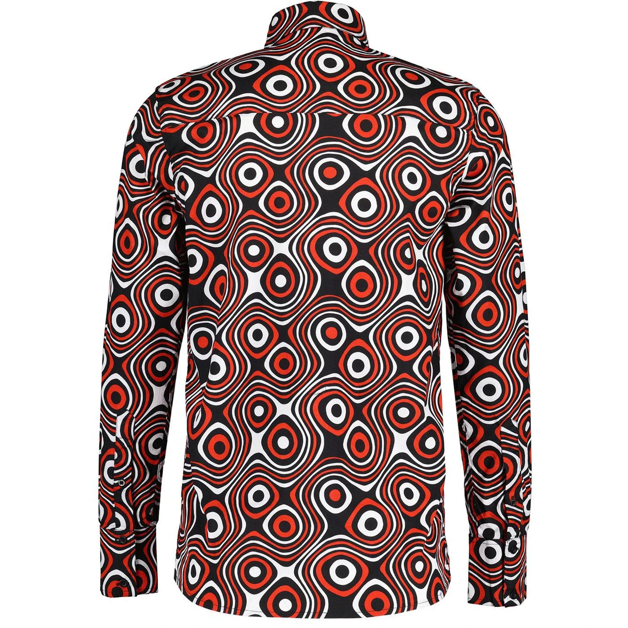 Trip Op Art Mod Big Collar Shirt BR 4 Trip Op Art Mod Big Collar Shirt BR - Image 2