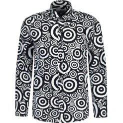 Trip Oz Targets Retro 1960s Shirt -KDX Clothing Store madcap england trip oz print 60s mod shirt 1 24256.1687515315