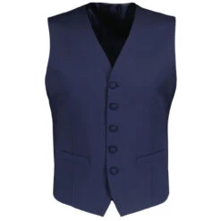Mod 5 Button High Fasten V-neck Suit Waistcoat In Navy -KDX Clothing Store madcap england v nerck suit waistcoat navy mc1080 2 60743.1698943263