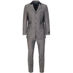 4 Button Tonic Suit Jacket (SG) -KDX Clothing Store madcap england velvet collar 4 btn suit grey 1 23638.1661263417