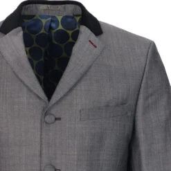 4 Button Tonic Suit Jacket (SG) -KDX Clothing Store madcap england velvet collar 4btn suit jacket grey 3 37694.1661263416