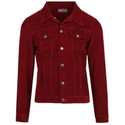 Woburn Retro Mod Cord Western Jacket In Tawny Port -KDX Clothing Store madcap england woburn cord jacket tawney port 1 83820.1661265885 2