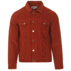 Woburn Mod Cord Western Jacket (IP) -KDX Clothing Store madcap england woburn cord trucker jacket rust 41 65787.1661262735 7