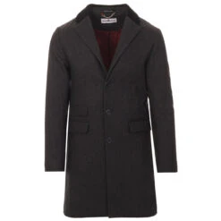 Made In England Mod Covert Coat (N) -KDX Clothing Store madcap england wool overcoat grey 4 75782.1661261267