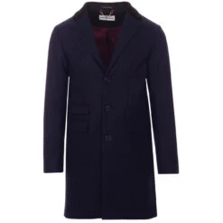 Made In England Mod Covert Coat (N) -KDX Clothing Store madcap england wool overcoat navy 1 08297.1661261279