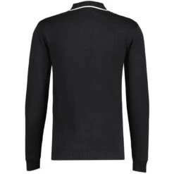 Zodiac Mod Textured Raised Stripe Knitted Polo Shirt Black 26 Zodiac Mod Textured Raised Stripe Knitted Polo Shirt Black -KDX Clothing Store madcap england zodiac waffle square stripe polo black 1 10254.1695997597