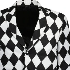 Entwistle 60s Mod Harlequin Blazer 11 Entwistle 60s Mod Harlequin Blazer -KDX Clothing Store madcap harlequin blazer bw detail 31744.1665066382