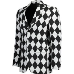 Entwistle 60s Mod Harlequin Blazer 10 Entwistle 60s Mod Harlequin Blazer -KDX Clothing Store madcap harlequin blazer bw side 29593.1665066379