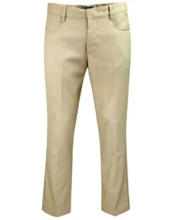 Logan Bootcut Hopsack Trousers (Bu) -KDX Clothing Store madcap hopsack bootcut trousers cream 1 36024.1661268784 4