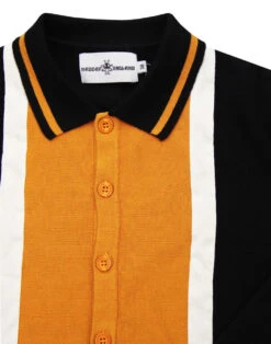 Marriott Suede Mod Polo Cardigan NS -KDX Clothing Store madcap marriot black close 78246.1661268927 4