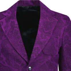 Paisley Montana Retro 70s Blazer P 11 Paisley Montana Retro 70s Blazer P -KDX Clothing Store madcap paisley cord blazer purple detal 16662.1664290863