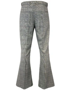 Jagger Retro POW Bellbottom Flares -KDX Clothing Store madcap pow check bellbottoms 1 38032.1661271878