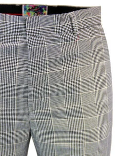 Jagger Retro POW Bellbottom Flares -KDX Clothing Store madcap pow check bellbottoms 4 31183.1661271875