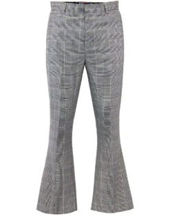Jagger Retro POW Bellbottom Flares -KDX Clothing Store madcap pow check bellbottoms 5 45181.1661271873