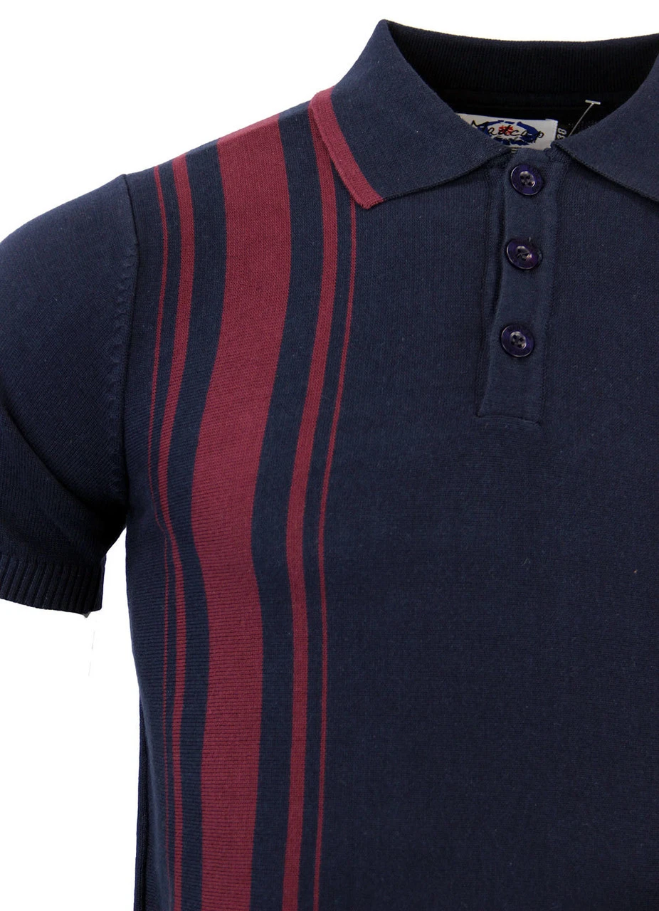 Aftermath 60s Mod Stripe Knit Polo 6 Aftermath 60s Mod Stripe Knit Polo - Image 4
