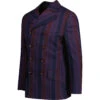 Backbeat Double Breasted Blazer (P) -KDX Clothing Store madcap stripe db boating blazer purple back 84726.1665050574
