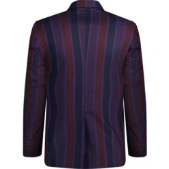 Offbeat 60s Mod Boating Blazer (P) -KDX Clothing Store madcap stripe sb boating blazer purple back 07571.1664290796