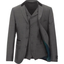 Mohair Tonic Velvet Collar Blazer