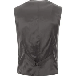Mohair Tonic Lapel Waistcoat SILVER 7 Mohair Tonic Lapel Waistcoat SILVER -KDX Clothing Store madcap suit waistcoat silver back 73369.1661265098