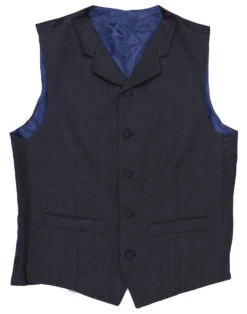 1960s Mod Check Lapel Waistcoat -KDX Clothing Store madcap suit waistcoat2 90050.1661271087