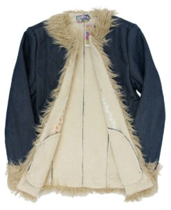 Walrus Retro 60s Denim Afghan Coat -KDX Clothing Store madcap walrus denim afghan coat 3 44187.1661271122