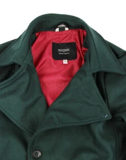 Denny 60s Mod Short Reefer Jacket G -KDX Clothing Store madcap denny jacket green1 22009.1661273864