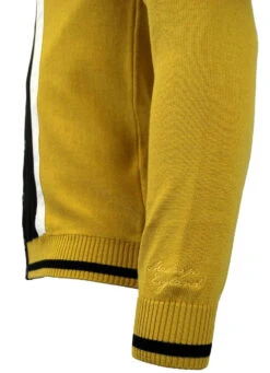 Marriott Suede Mod Polo Cardigan BM -KDX Clothing Store madcap england suede marriott mustard2 43490.1661272848