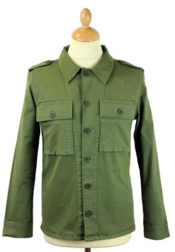 Skinny Lennon Retro Mod Army Shirt -KDX Clothing Store madcap herringbone lennon jacket3 85793.1661274041