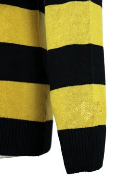 Jones 60s Mod Block Stripe Jumper W -KDX Clothing Store madcap jones jumper mustard1 46363.1661273547 1