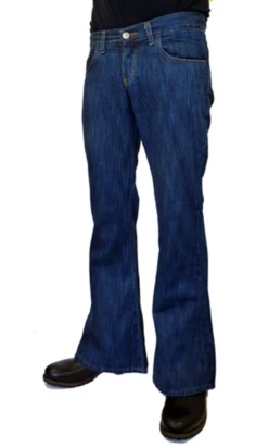 DC Flare Retro 70s Indie Flares -KDX Clothing Store madcap mid blue flares1 61045.1664879702