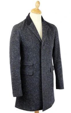 The Regent Mod Melton Top Coat (N) -KDX Clothing Store madcap overcoat blue2 97400.1661273704 3