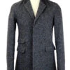 The Regent Mod Donegal Top Coat (N) -KDX Clothing Store madcap overcoat blue4 50761.1661273703