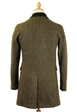 The Regent Mod Melton Top Coat (N) -KDX Clothing Store madcap overcoat brown1 26382.1661273734 3