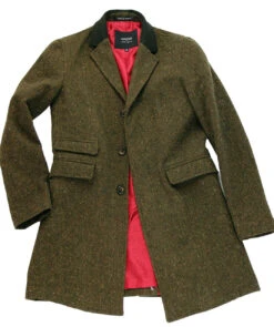 The Regent Mod Donegal Top Coat (N) -KDX Clothing Store madcap overcoat brown5 06741.1661273736