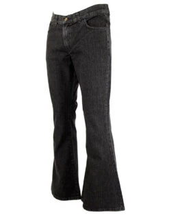 Rock Flare Retro 70s Flares (B/W) -KDX Clothing Store madcap rock flares black stonewash2 39329.1661272641 2
