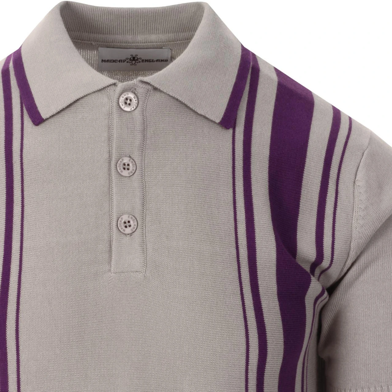 Aftermath 60s Mod Stripe Knit Polo 8 Aftermath 60s Mod Stripe Knit Polo - Image 6